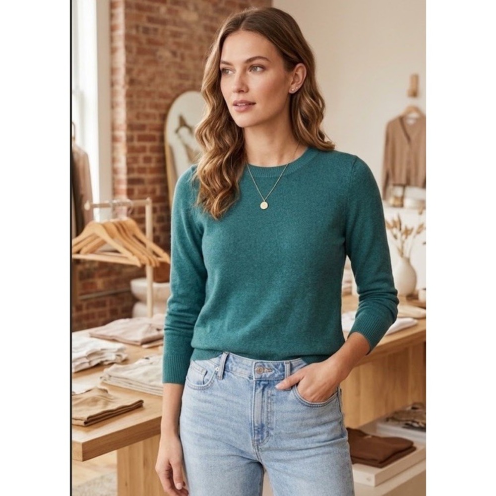 LOFT Signature 100% Cotton Women's Crew Neck Sweater NWT SIZE XS